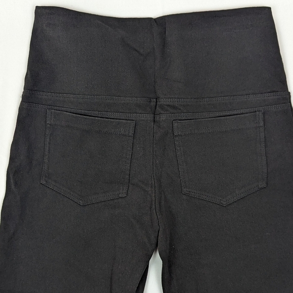 Lyssé Jeans High Waist Straight Leg Stretch Knit Denim Fitted Black L NWT - Picture 9 of 15